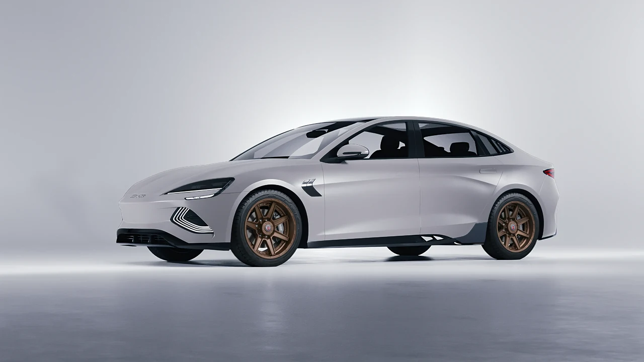 BYD Seal 2025 on HRE Performance Wheels HD188 forged wheels, front three-quarter view