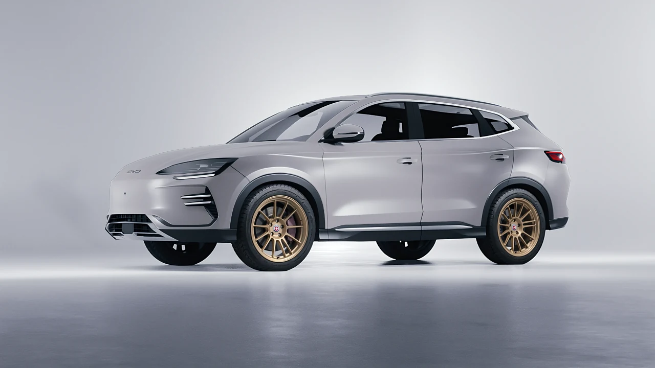 BYD Seal U 2025 on HRE Performance Wheels 313-GTS forged wheels, front three-quarter view