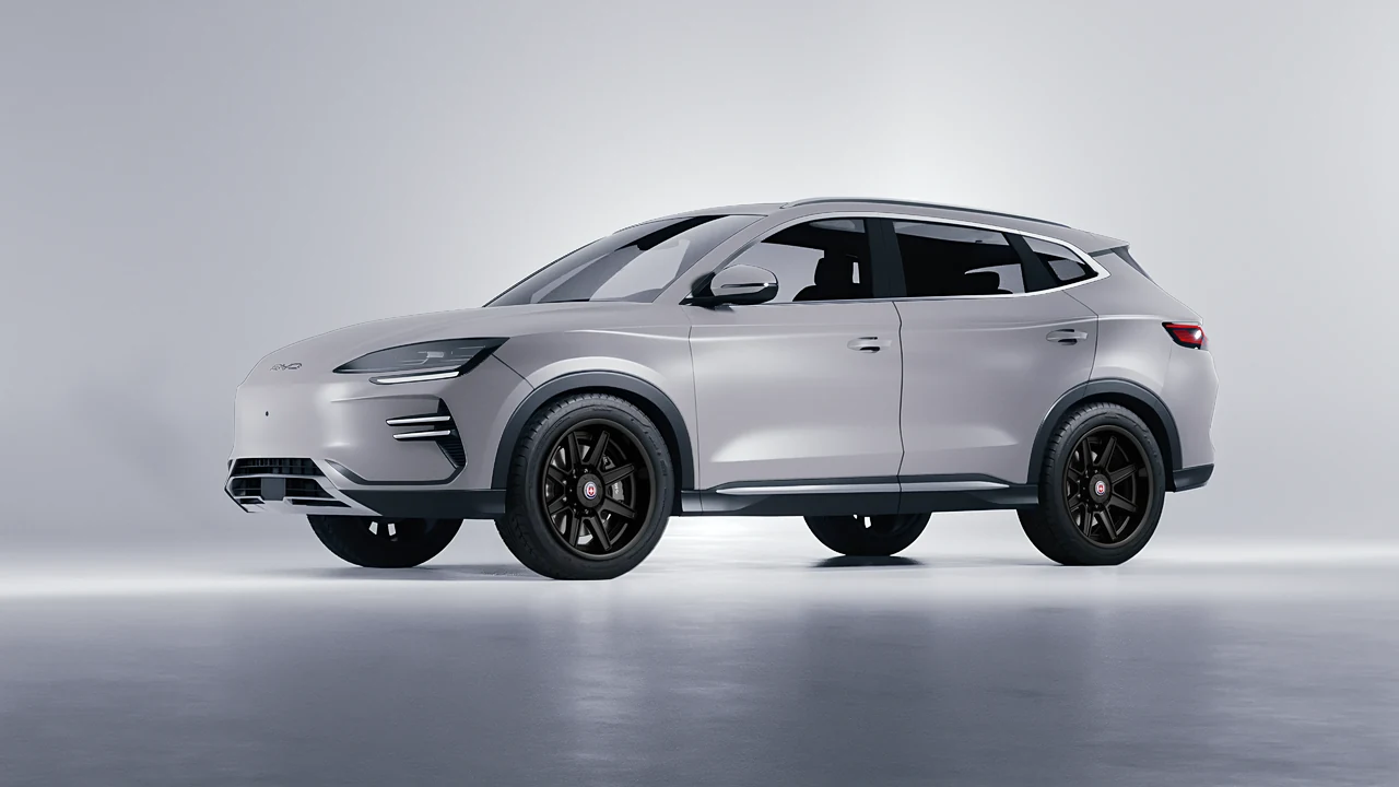 BYD Seal U 2025 on HRE Performance Wheels HD188H forged wheels, front three-quarter view