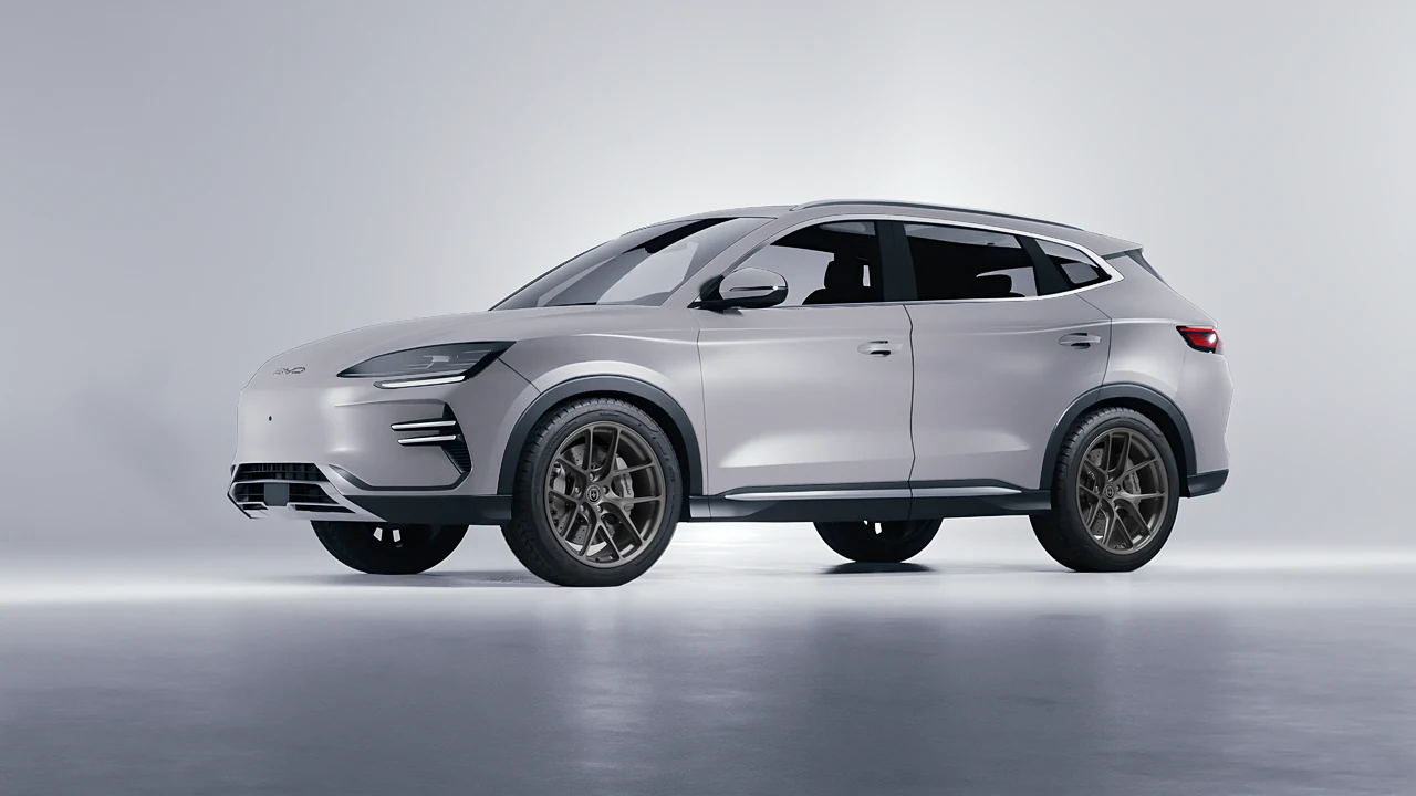 BYD Seal U 2025 on HRE Performance Wheels R101-Lightweight forged wheels, front three-quarter view