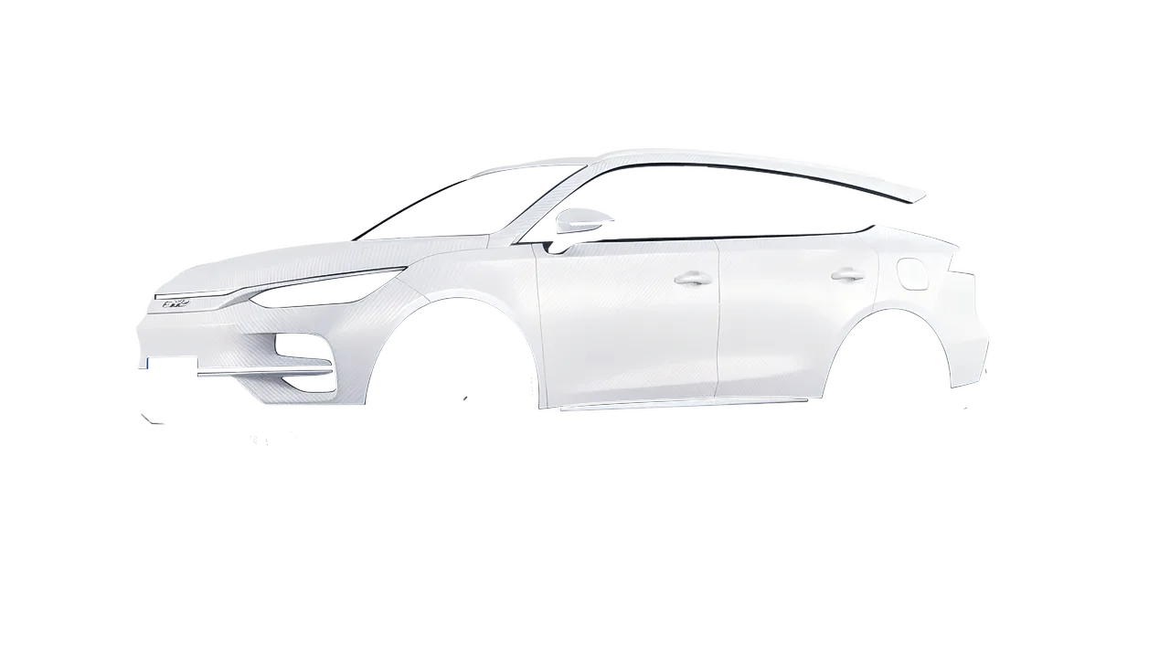 BYD Tang 2024 wrapped in Carbon Fiber White (Avery Dennison SW900-115-X), front three-quarter view