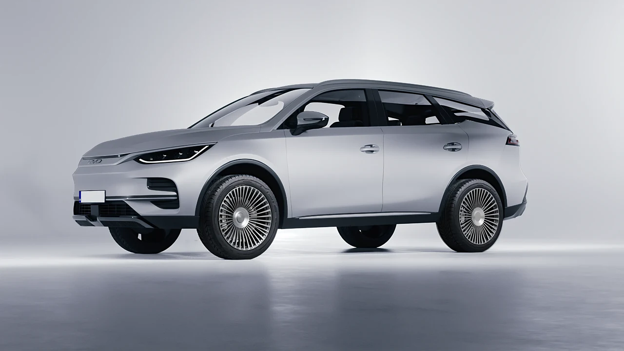 BYD Tang 2024 on RDB LA 50 forged wheels, front three-quarter view