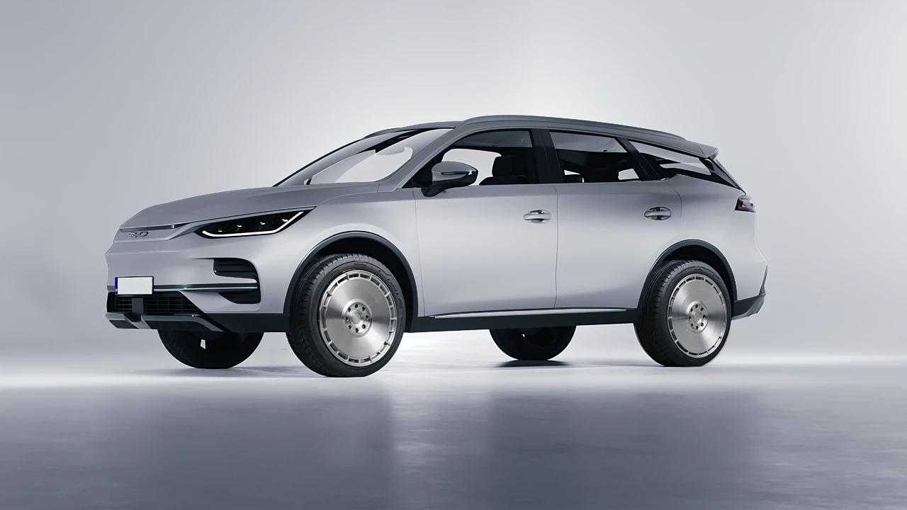 BYD Tang 2024 on RDB LA Zero forged wheels, front three-quarter view