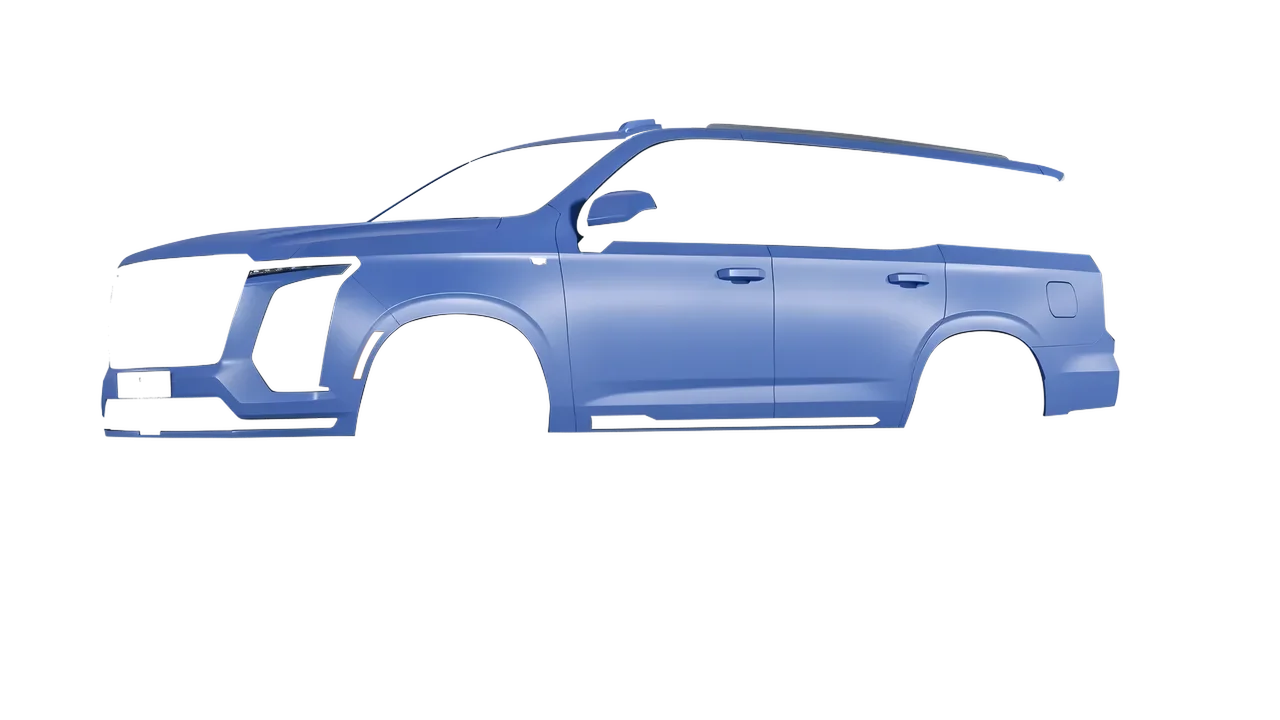 Cadillac Escalade 2025 wrapped in Dreamline Blue (Avery Dennison SW900-616-O), front three-quarter view