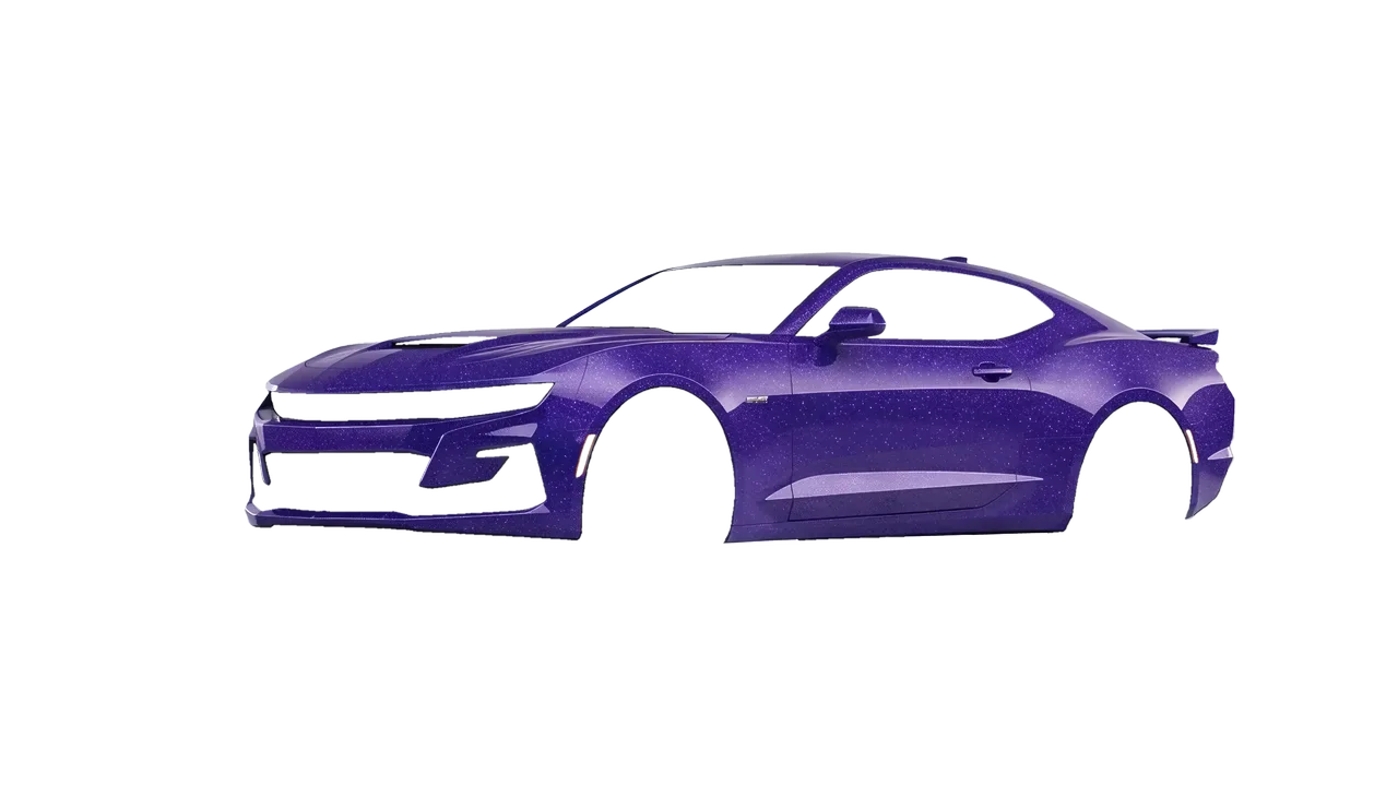 Chevrolet Camaro SS 2020 wrapped in Purple (Avery Dennison SW900-587-D), front three-quarter view