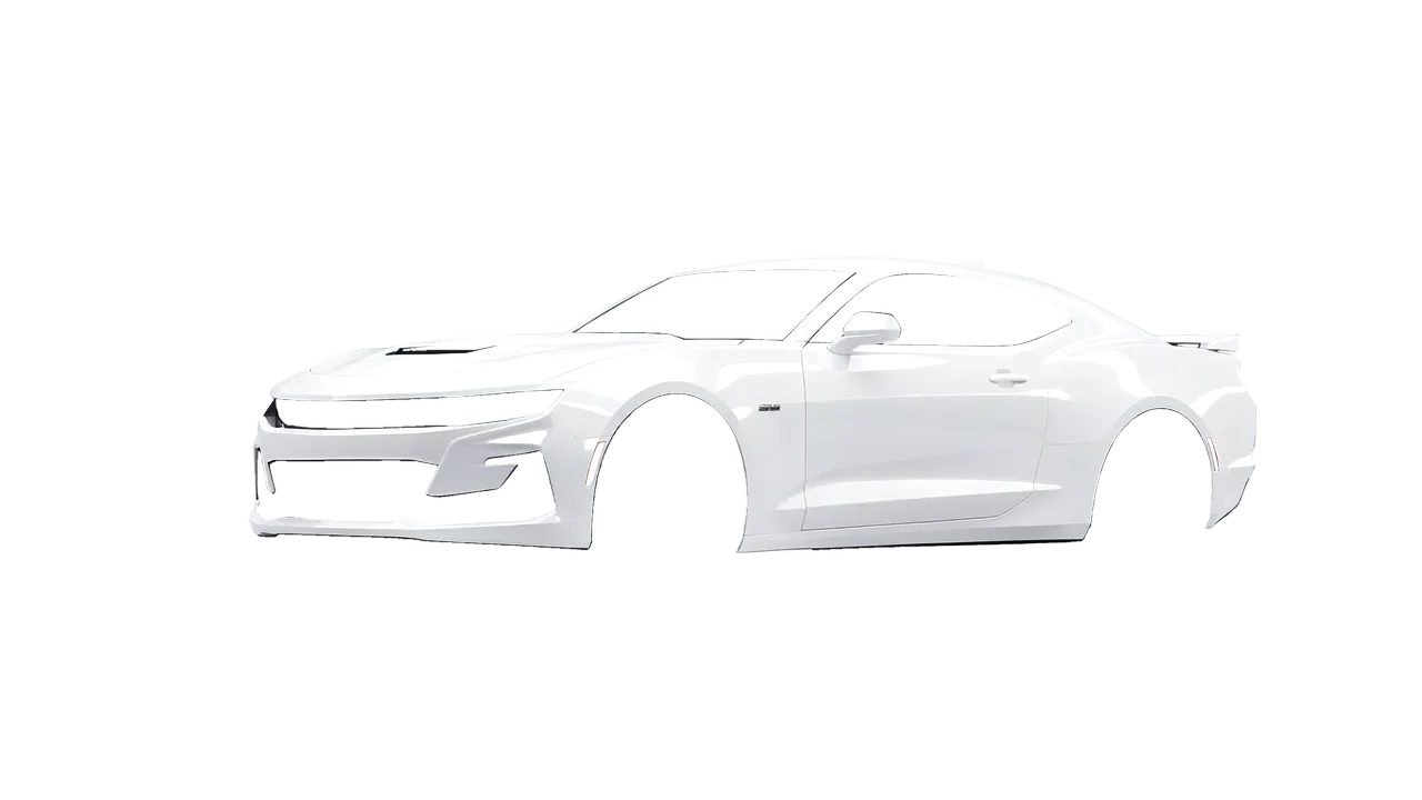 Chevrolet Camaro SS 2020 wrapped in Gloss White (3M G10), front three-quarter view