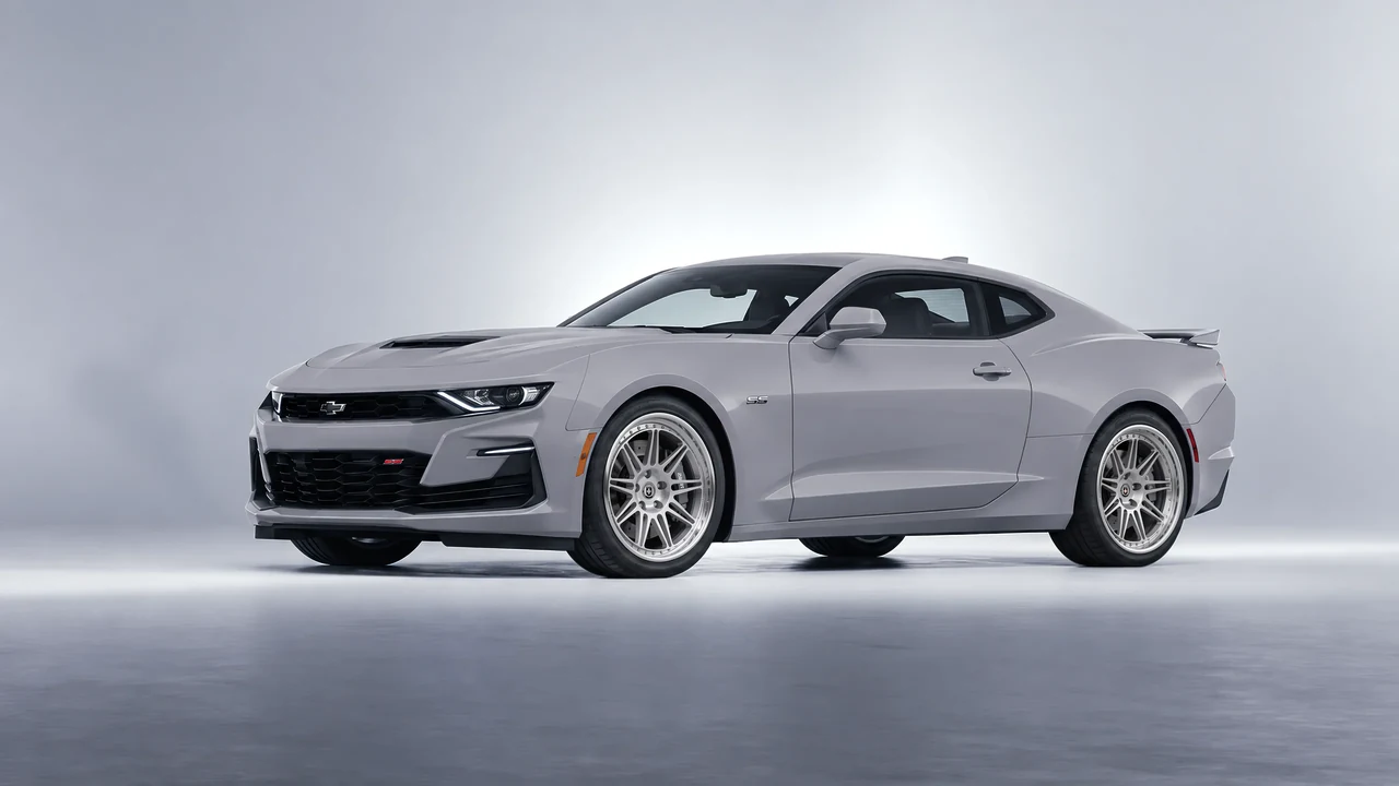 Chevrolet Camaro SS 2020 on HRE Performance Wheels 301 forged wheels, front three-quarter view