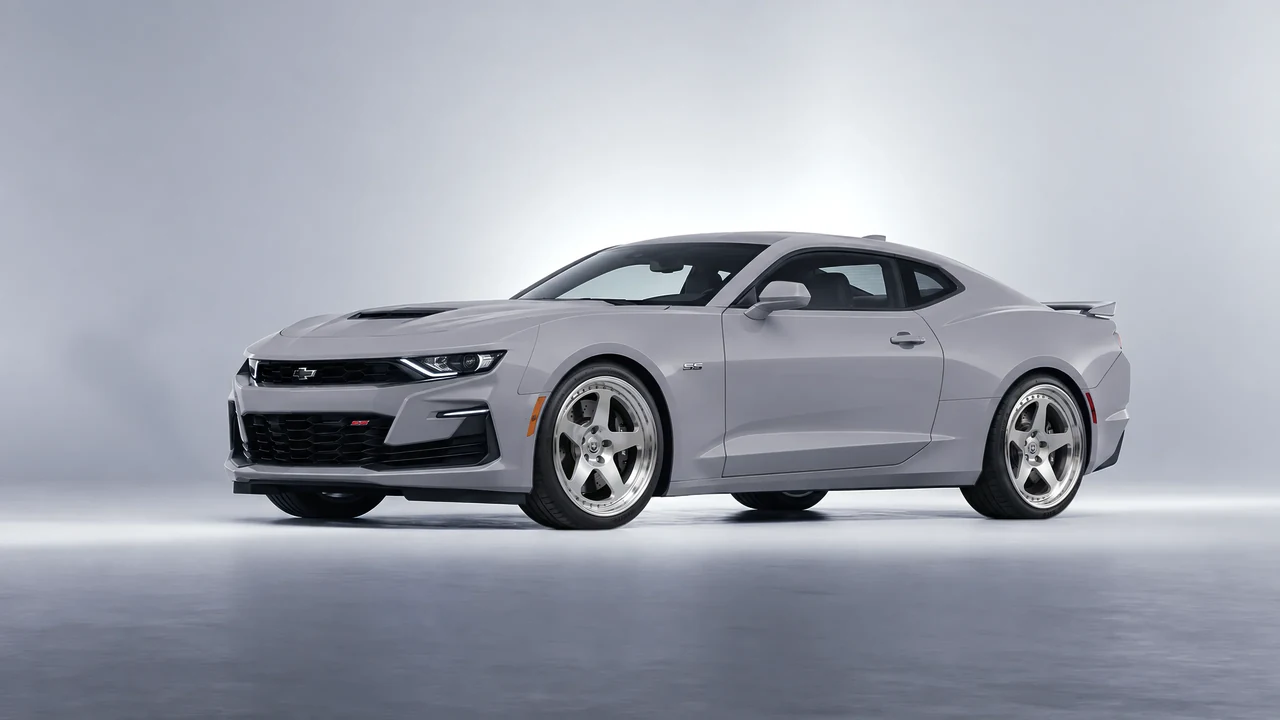 Chevrolet Camaro SS 2020 on HRE Performance Wheels 305 forged wheels, front three-quarter view