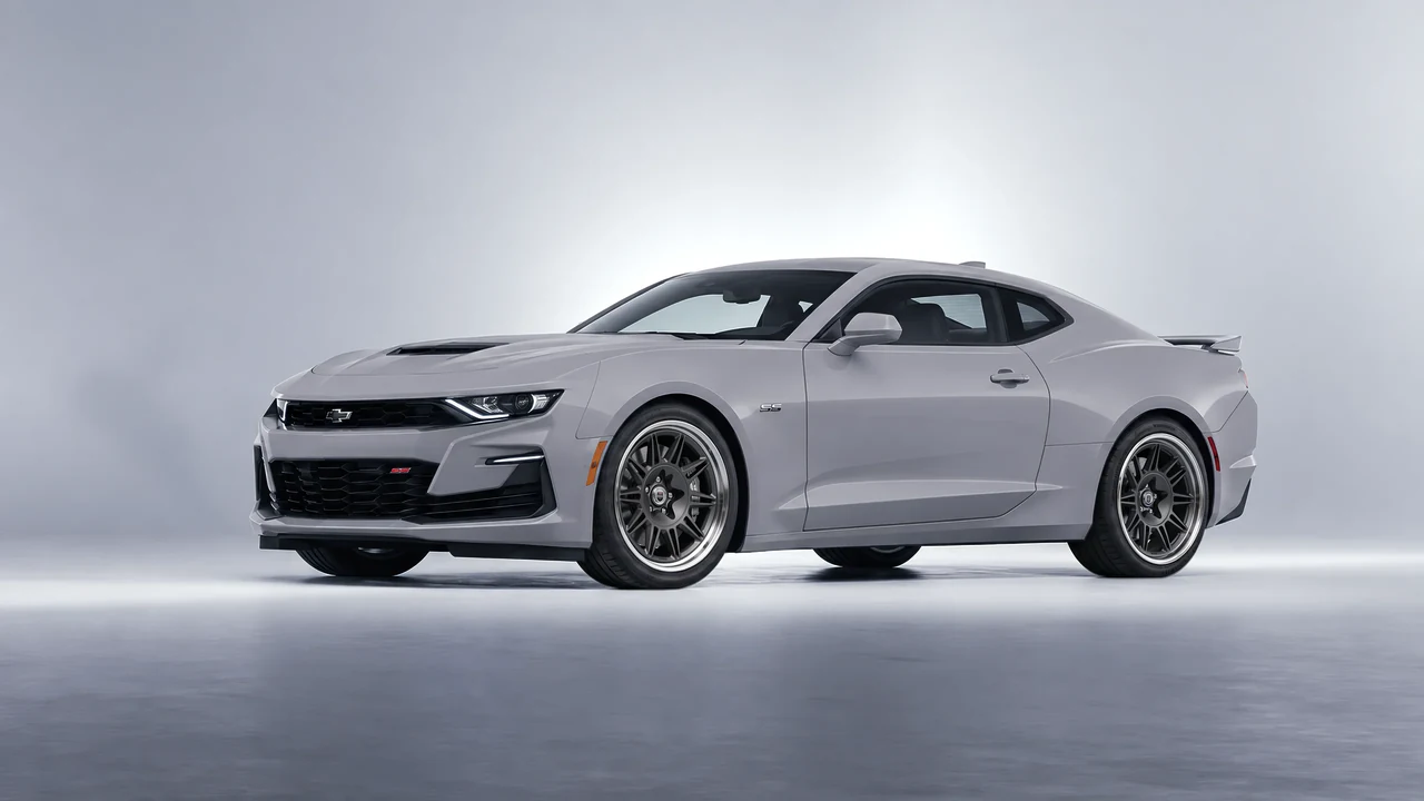 Chevrolet Camaro SS 2020 on HRE Performance Wheels 528 forged wheels, front three-quarter view