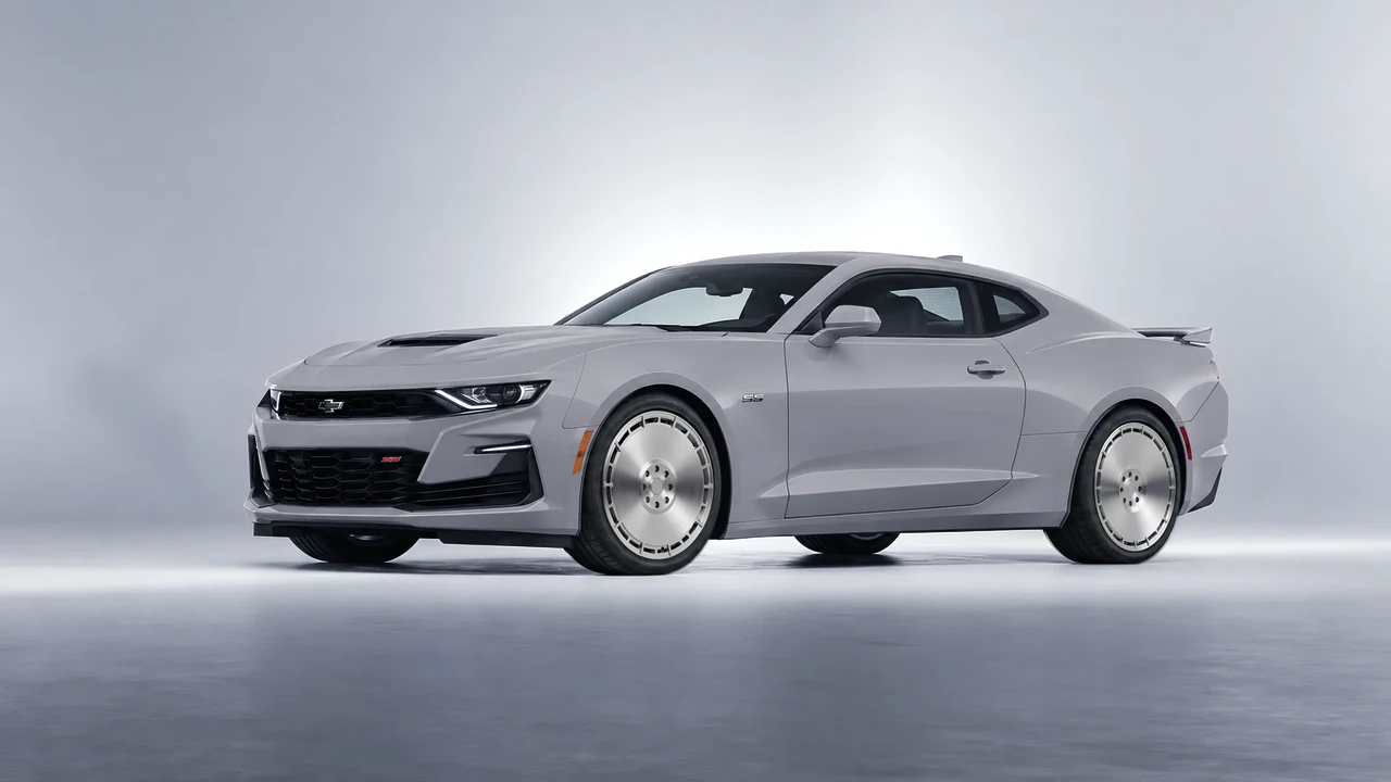 Chevrolet Camaro SS 2020 on RDB LA Zero forged wheels, front three-quarter view