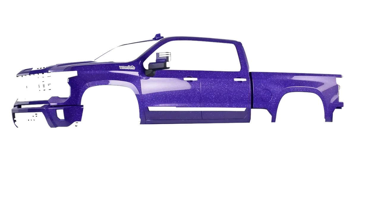 Chevrolet Silverado 2500 HD 2024 wrapped in Purple (Avery Dennison SW900-587-D), front three-quarter view