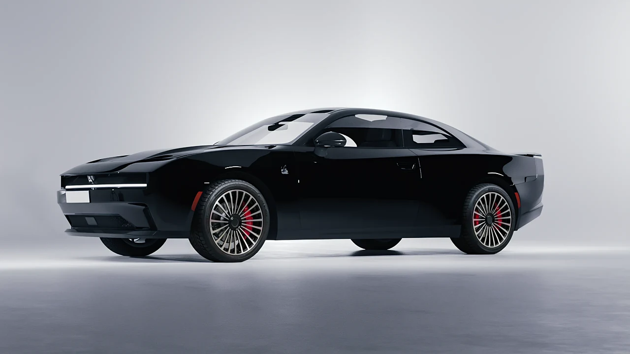 Dodge Charger Daytona 2024 on RDB LA Twenty Three forged wheels, front three-quarter view