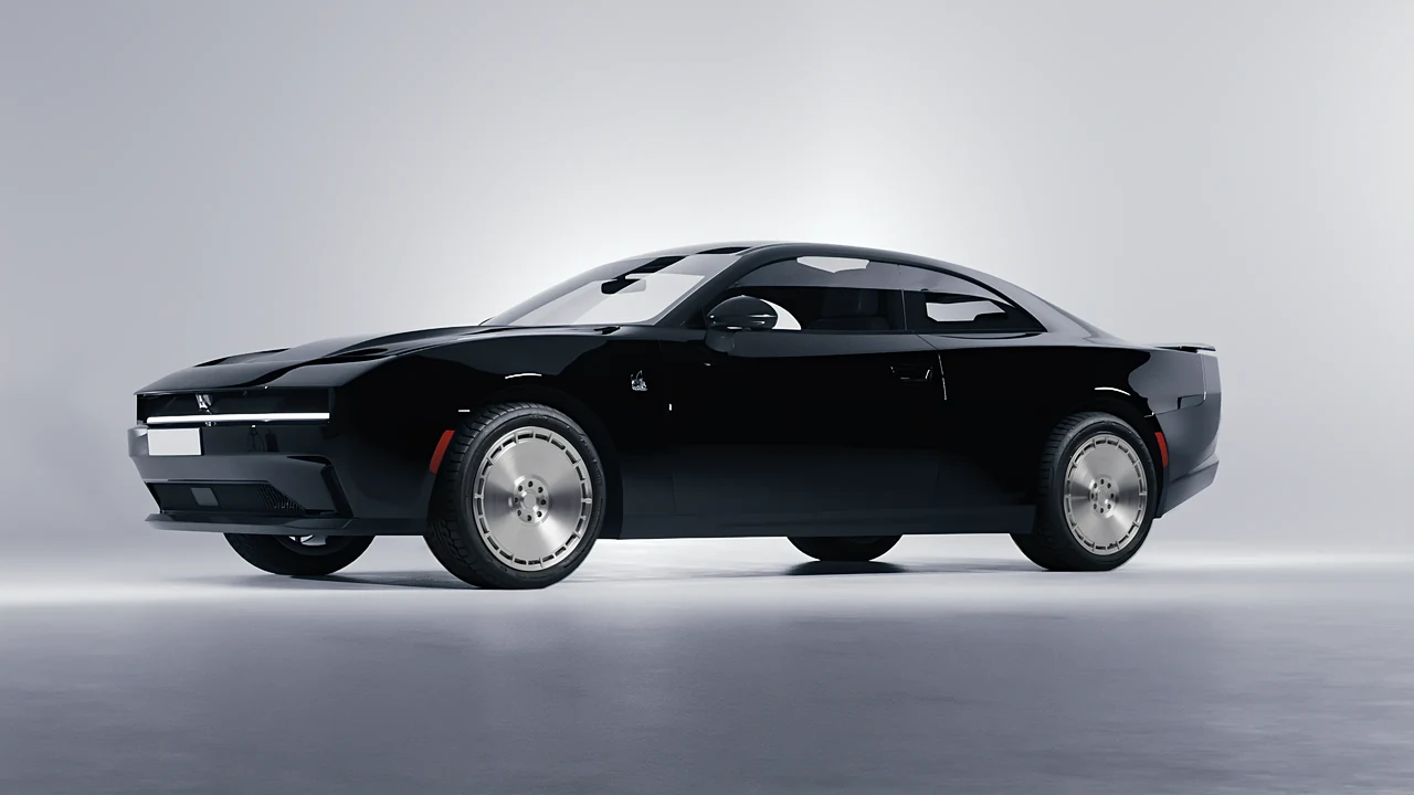 Dodge Charger Daytona 2024 on RDB LA Zero forged wheels, front three-quarter view