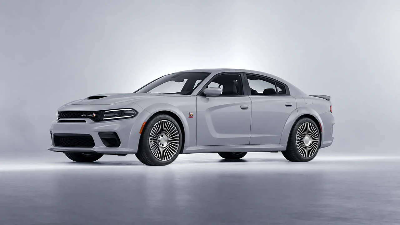 Dodge Charger Scat Pack Widebody 2020 on RDB LA 50 forged wheels, front three-quarter view