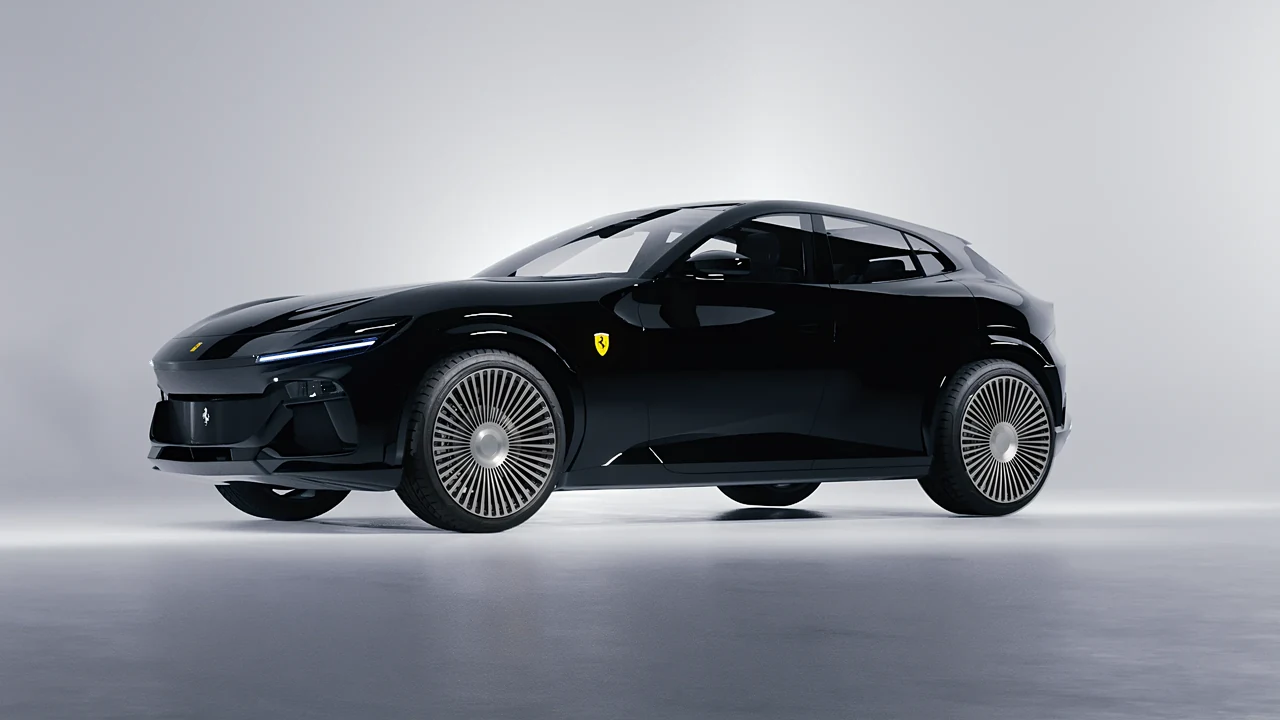 Ferrari Purosangue 2024 on RDB LA 50 forged wheels, front three-quarter view