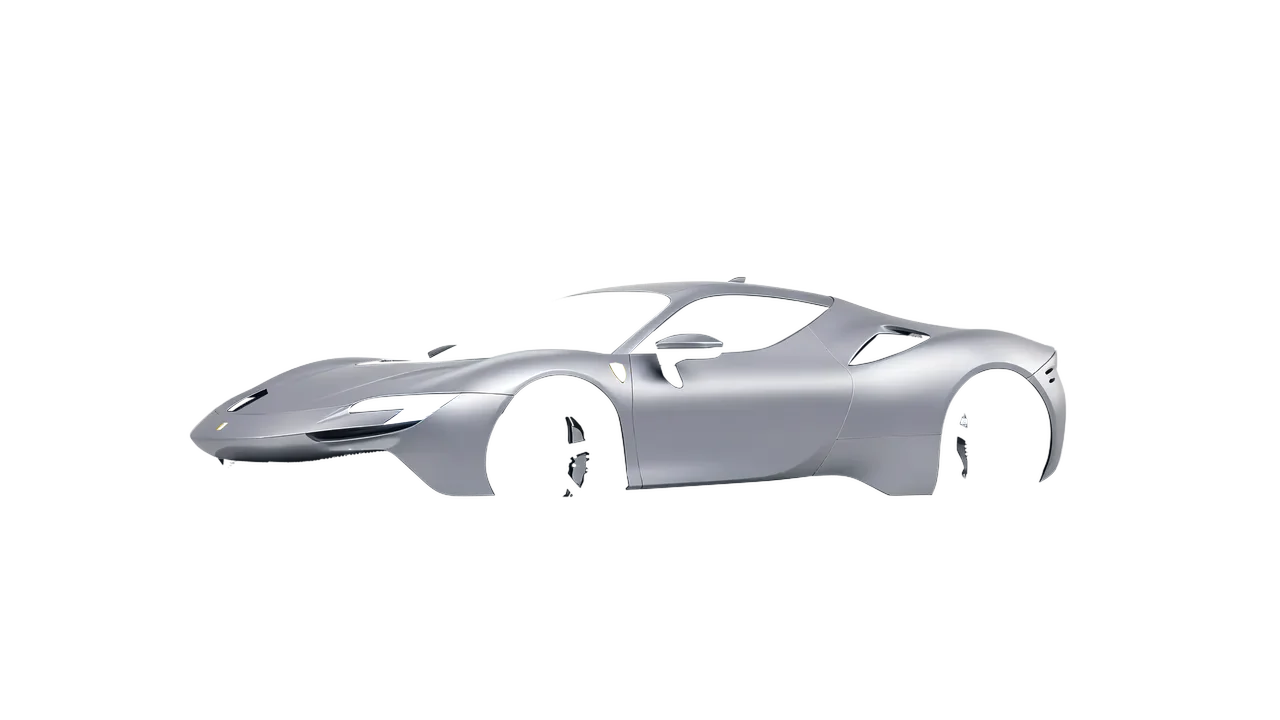 Ferrari SF90 Stradale 2021 wrapped in Matte Silver (3M M21), front three-quarter view