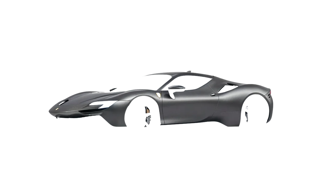 Ferrari SF90 Stradale 2021 wrapped in Black Rock Grey (Avery Dennison SW900-823-M), front three-quarter view