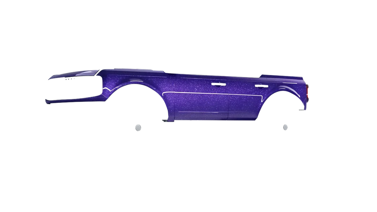 Ford Bronco 2024 wrapped in Purple (Avery Dennison SW900-587-D), front three-quarter view