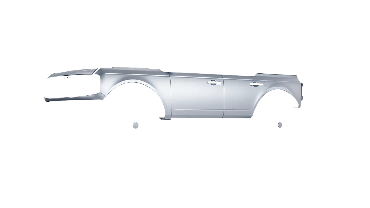 Ford Bronco 2024 wrapped in Matte Silver (3M M21), front three-quarter view