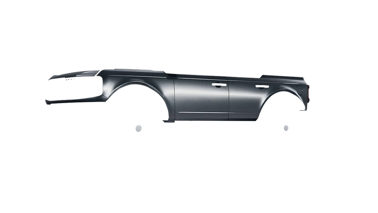 Ford Bronco 2024 wrapped in Black Rock Grey (Avery Dennison SW900-823-M), front three-quarter view