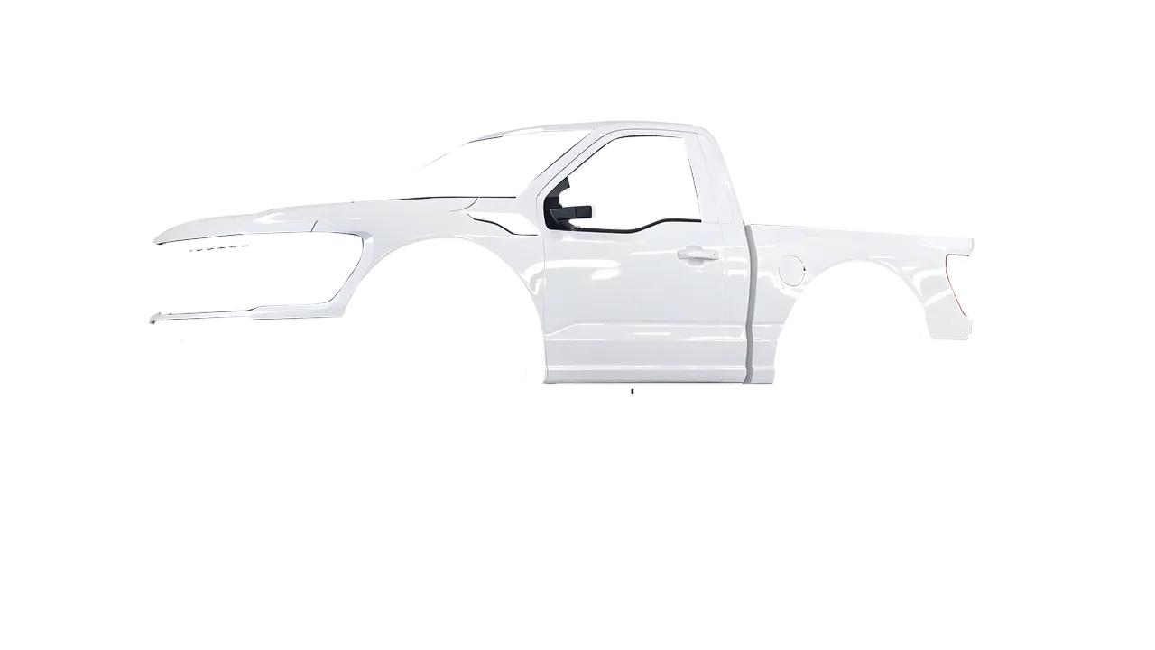 Ford F-150 Raptor Regular Cab 2022 wrapped in Gloss White (3M G10), front three-quarter view