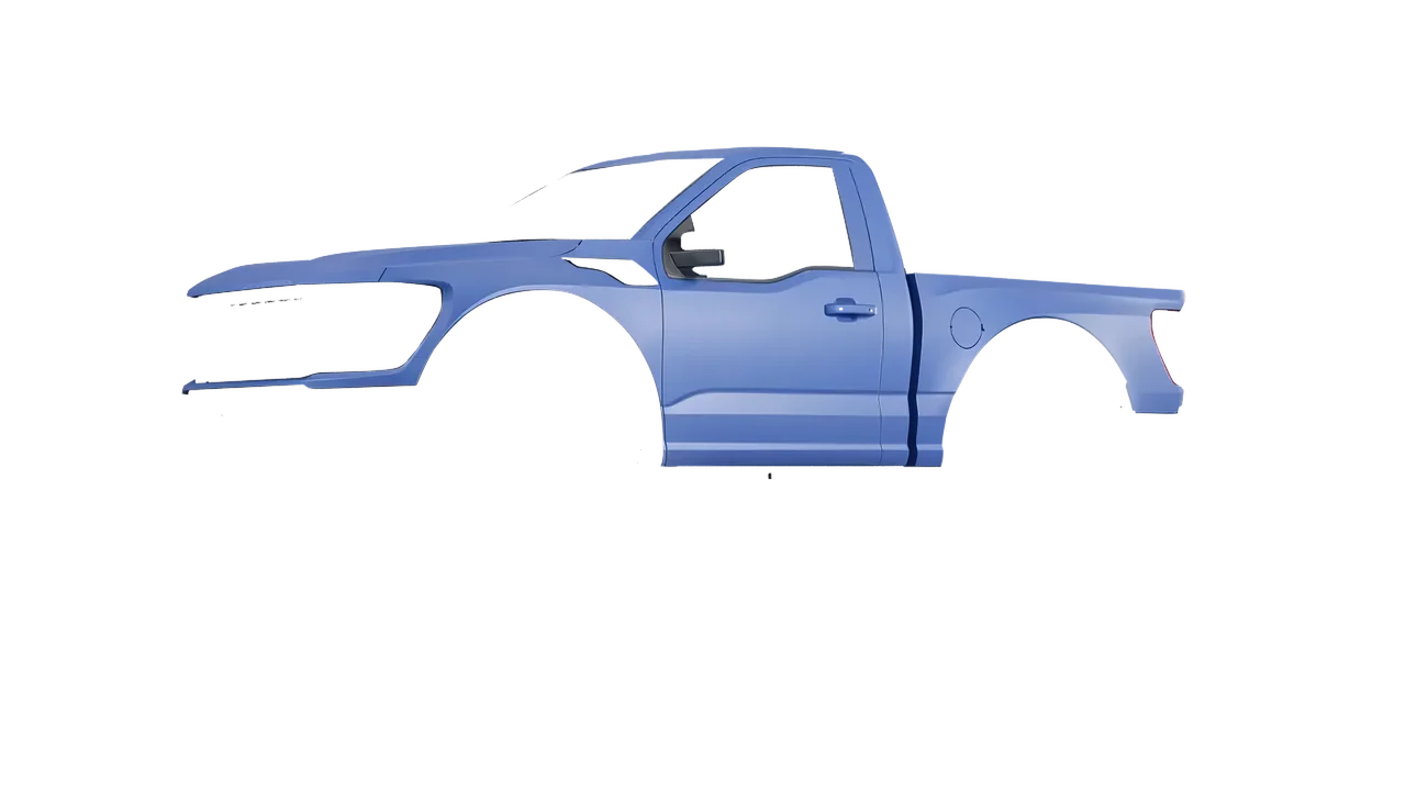 Ford F-150 Raptor Regular Cab 2022 wrapped in Dreamline Blue (Avery Dennison SW900-616-O), front three-quarter view