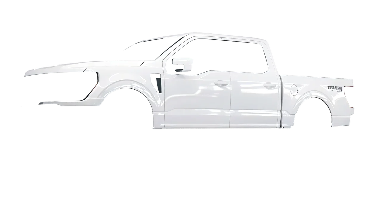 Ford F-150 Tremor 2024 wrapped in Gloss White (3M G10), front three-quarter view