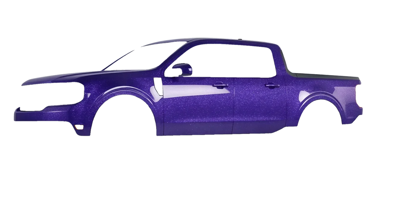 Ford Maverick 2025 wrapped in Purple (Avery Dennison SW900-587-D), front three-quarter view