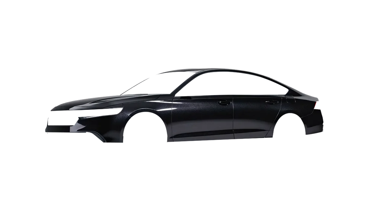 Honda Accord 2024 wrapped in Mystery Black (Avery Dennison SW900-184-M), front three-quarter view