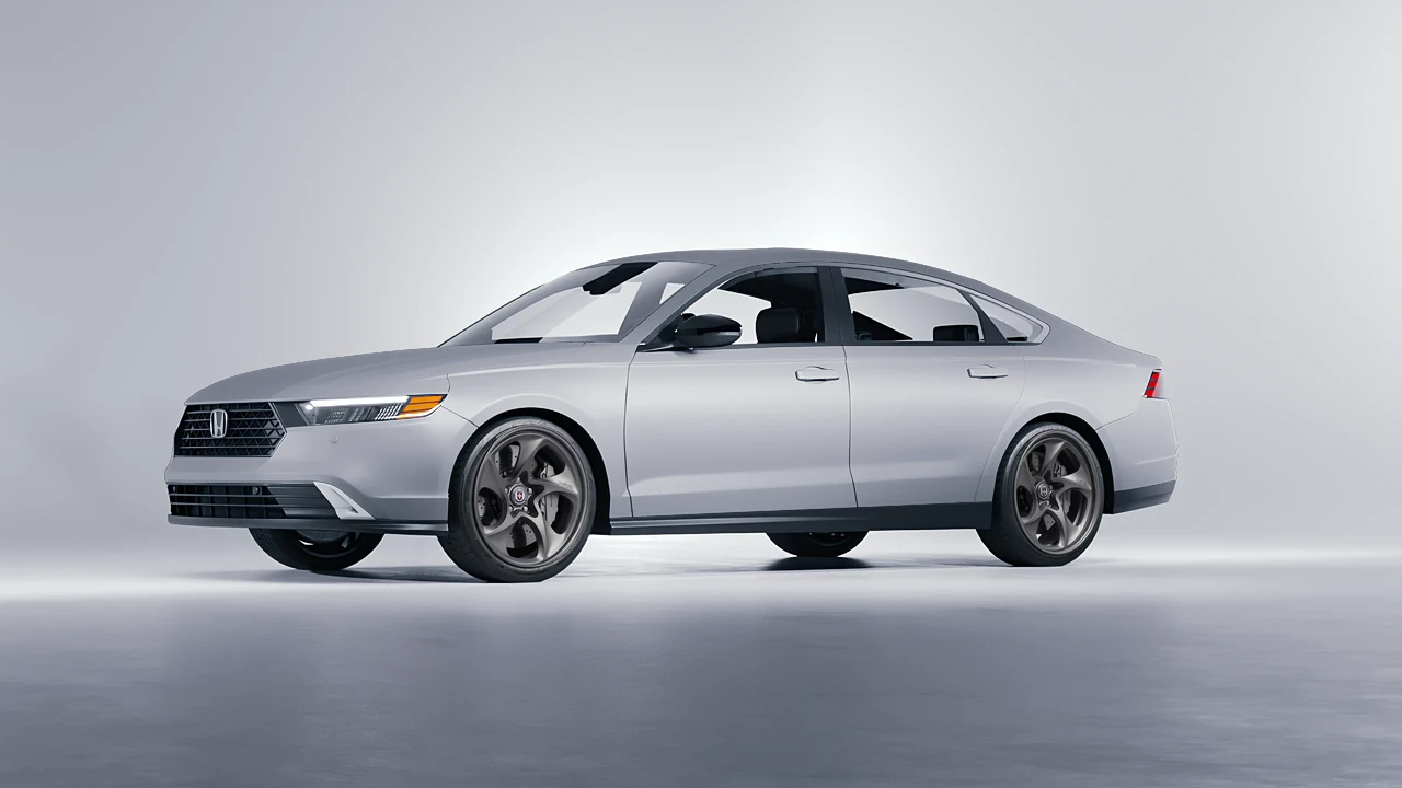 Honda Accord 2024 on HRE Performance Wheels 522 forged wheels, front three-quarter view