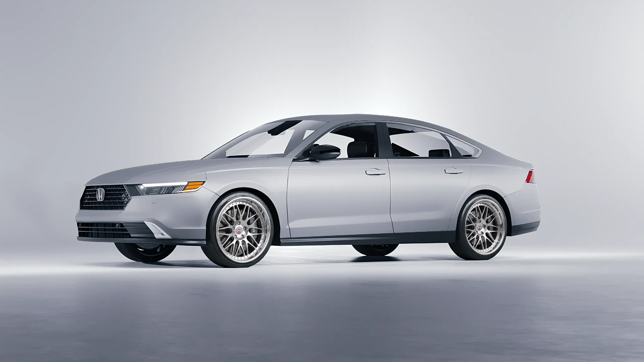 Honda Accord 2024 on HRE Performance Wheels 540C forged wheels, front three-quarter view