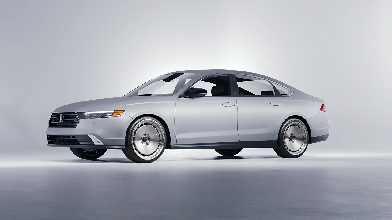 Honda Accord 2024 on HRE Performance Wheels 935 forged wheels, front three-quarter view