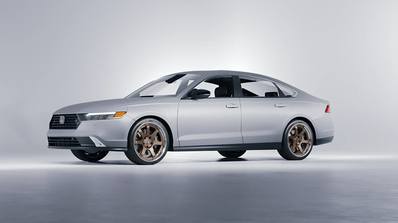 Honda Accord 2024 on HRE Performance Wheels C106 forged wheels, front three-quarter view