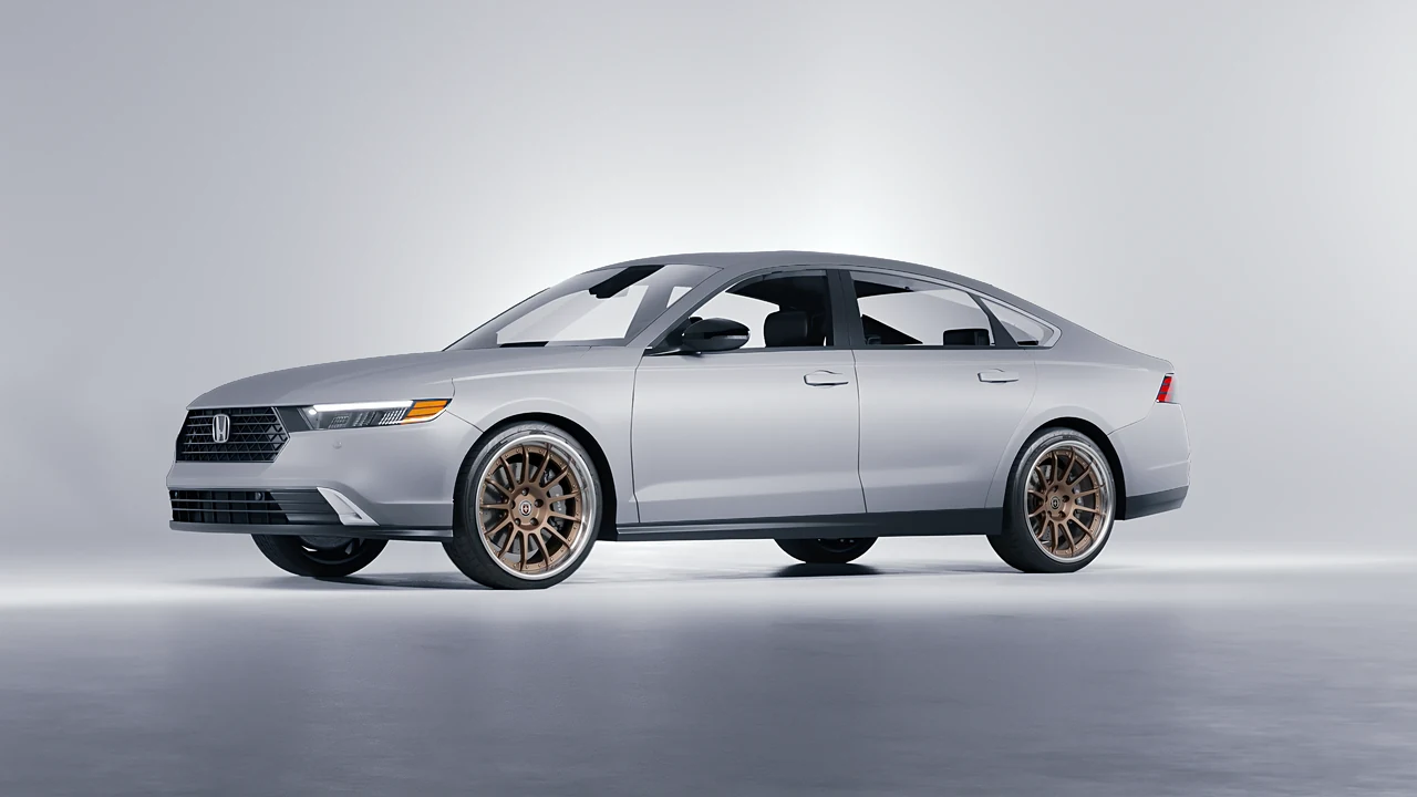 Honda Accord 2024 on HRE Performance Wheels C109 forged wheels, front three-quarter view
