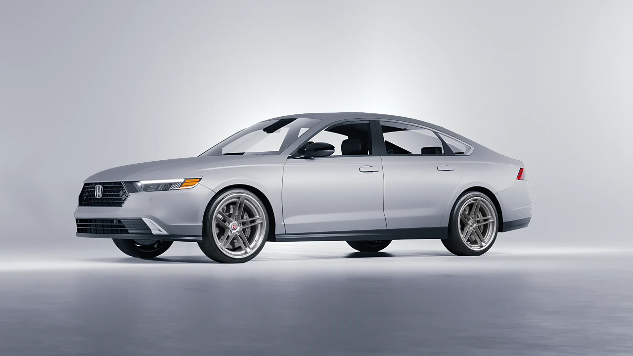 Honda Accord 2024 on HRE Performance Wheels G-Code forged wheels, front three-quarter view