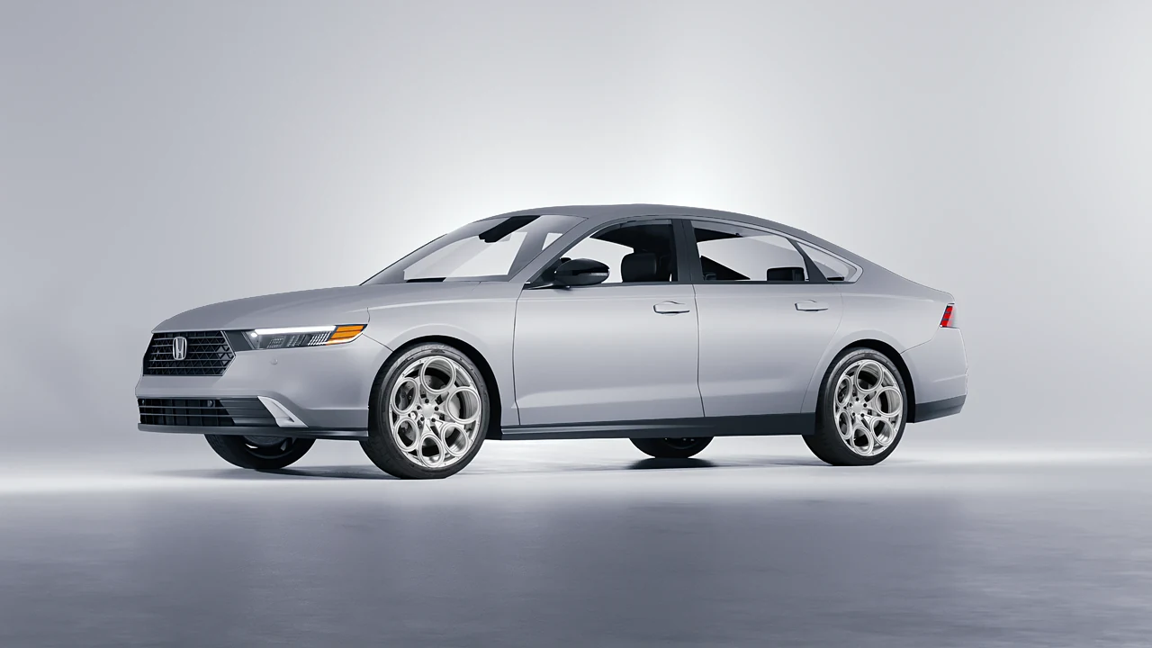 Honda Accord 2024 on RDB LA Revolver forged wheels, front three-quarter view