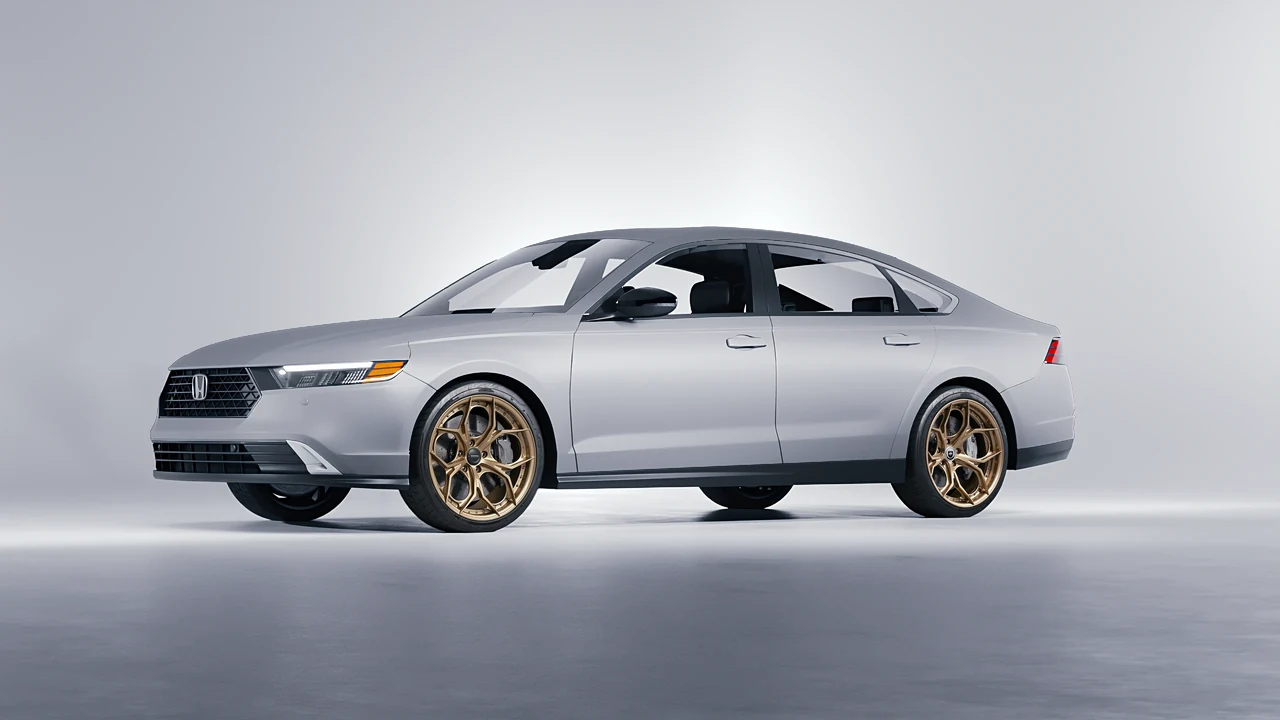 Honda Accord 2024 on HRE Performance Wheels S111SC forged wheels, front three-quarter view