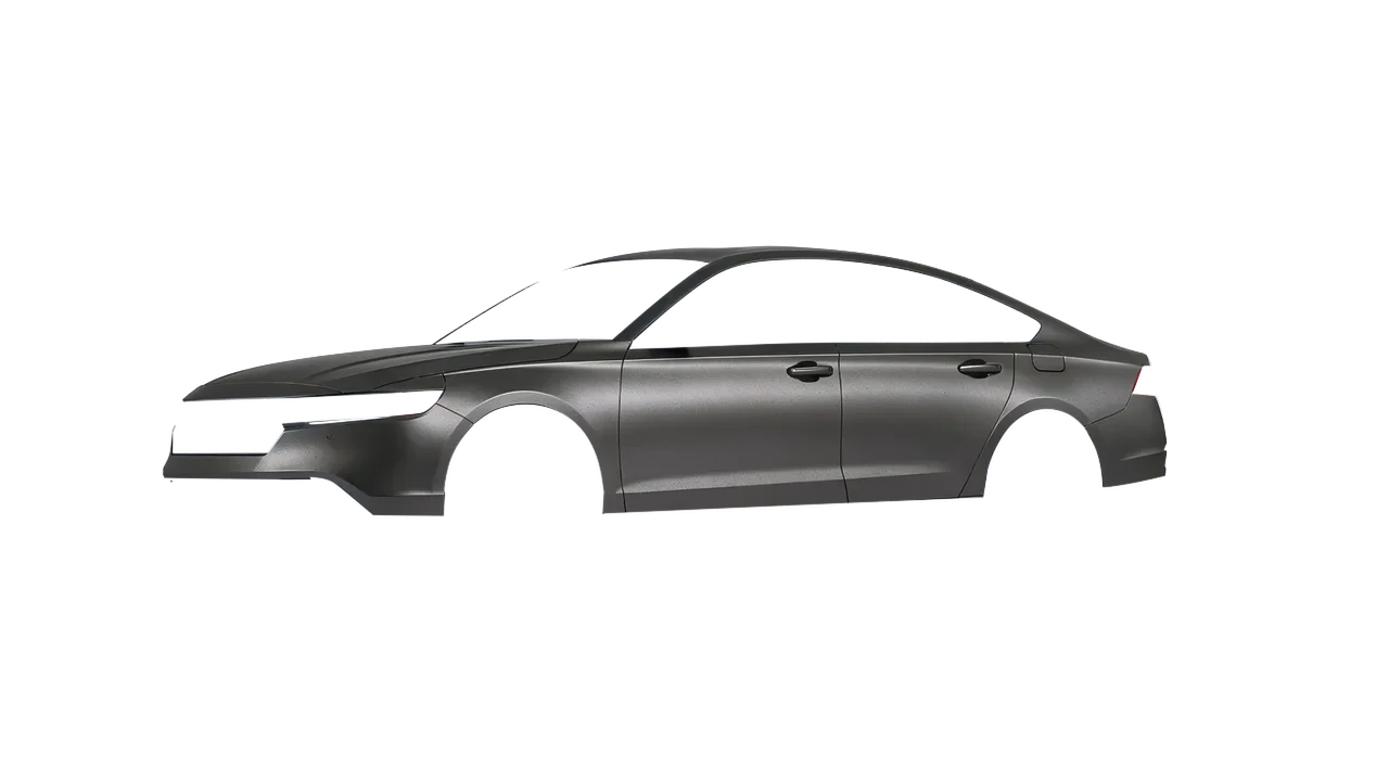Honda Accord 2024 wrapped in Black Rock Grey (Avery Dennison SW900-823-M), front three-quarter view