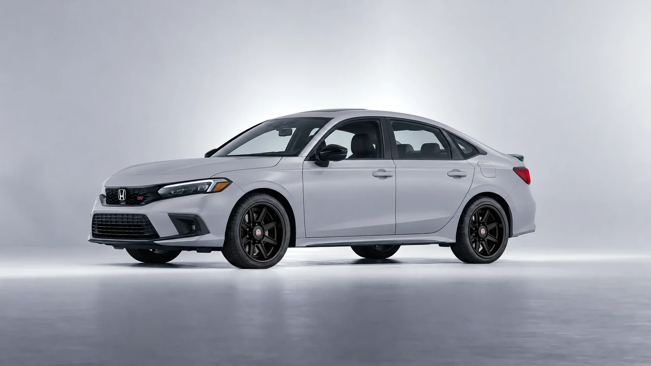 Honda Civic Si 2022 on HRE Performance Wheels HD188H forged wheels, front three-quarter view