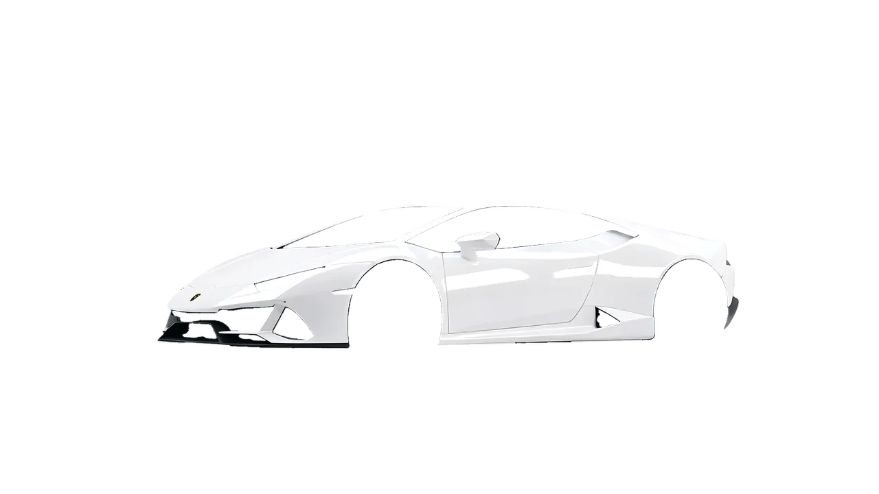 Lamborghini Huracan 2016 wrapped in Gloss White (3M G10), front three-quarter view