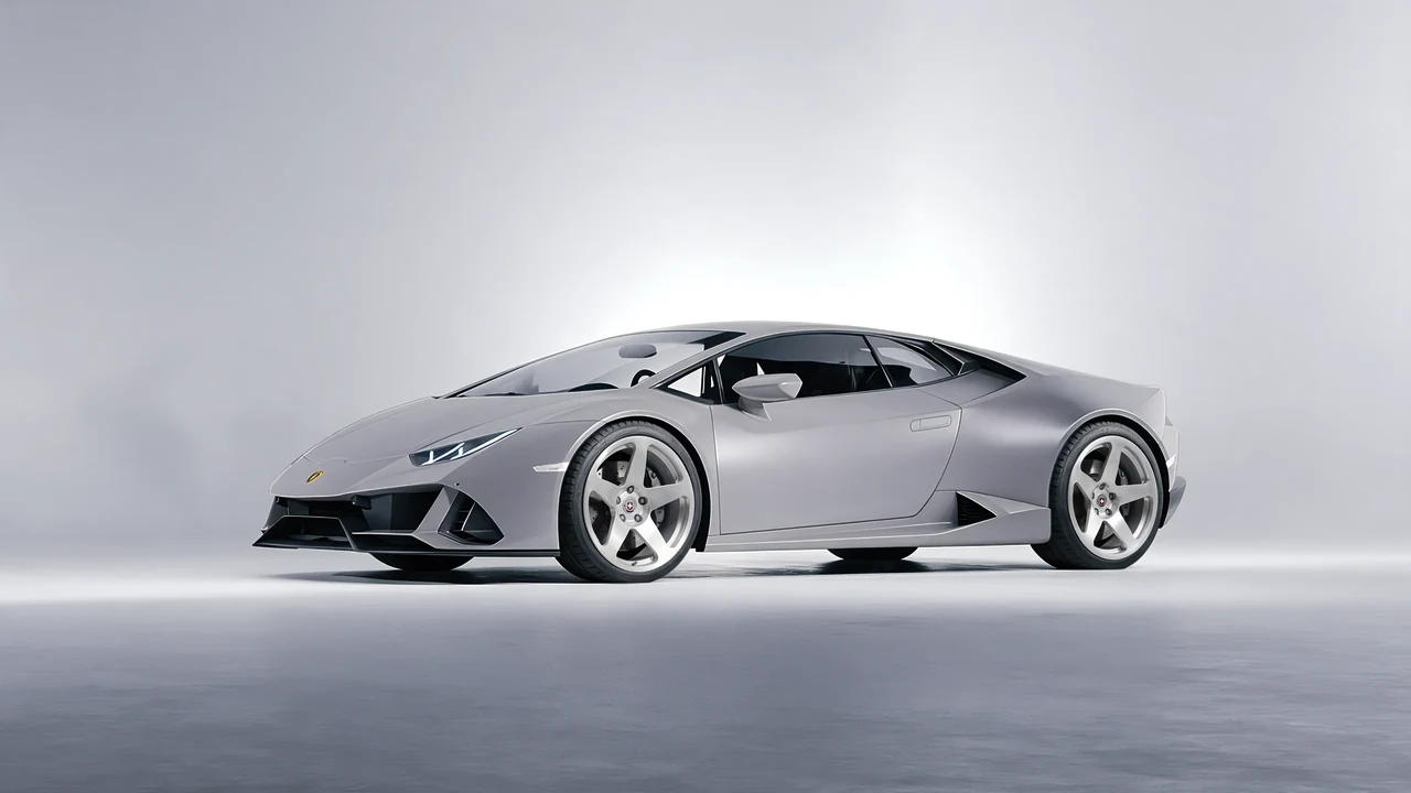 Lamborghini Huracan 2016 on HRE Performance Wheels 305M forged wheels, front three-quarter view