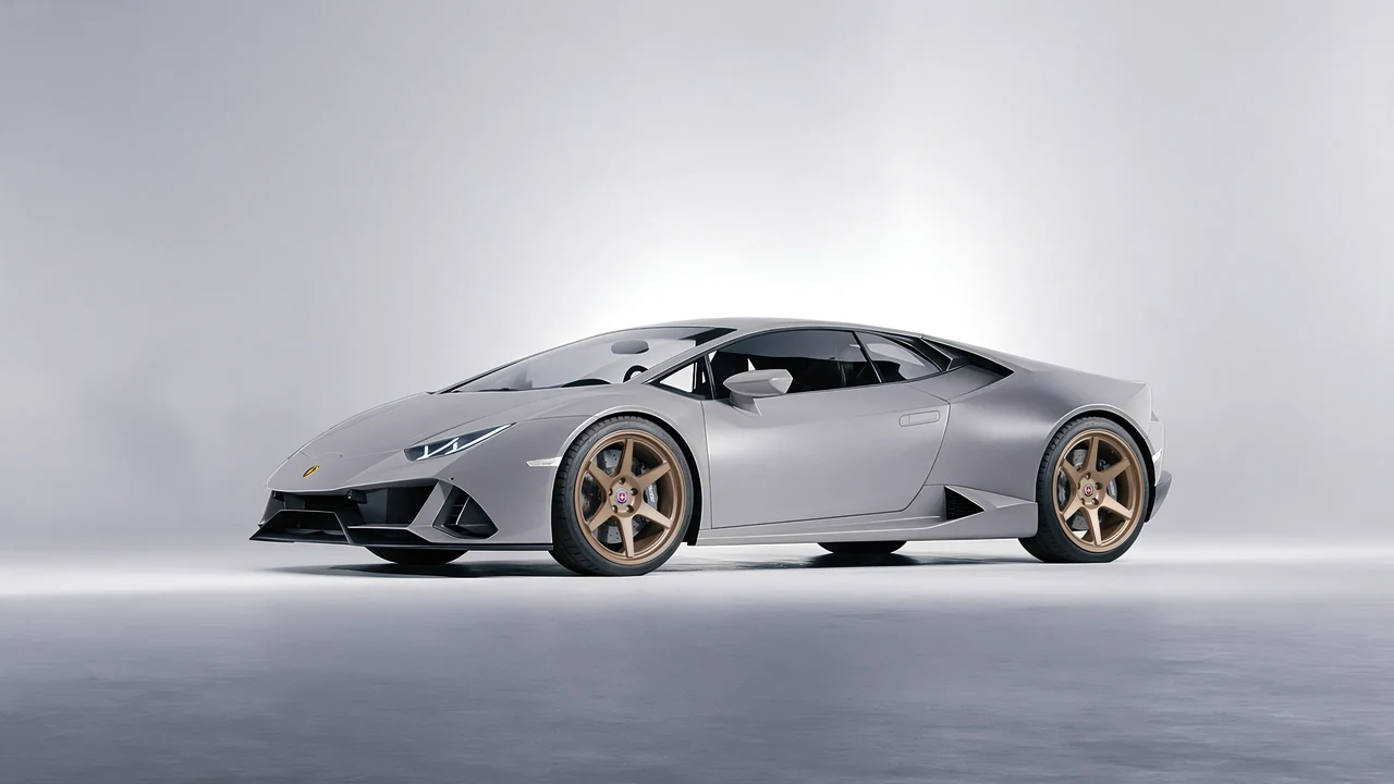 Lamborghini Huracan 2016 on HRE Performance Wheels 306-GTS forged wheels, front three-quarter view