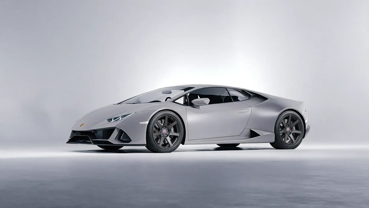Lamborghini Huracan 2016 on HRE Performance Wheels 307-GT forged wheels, front three-quarter view