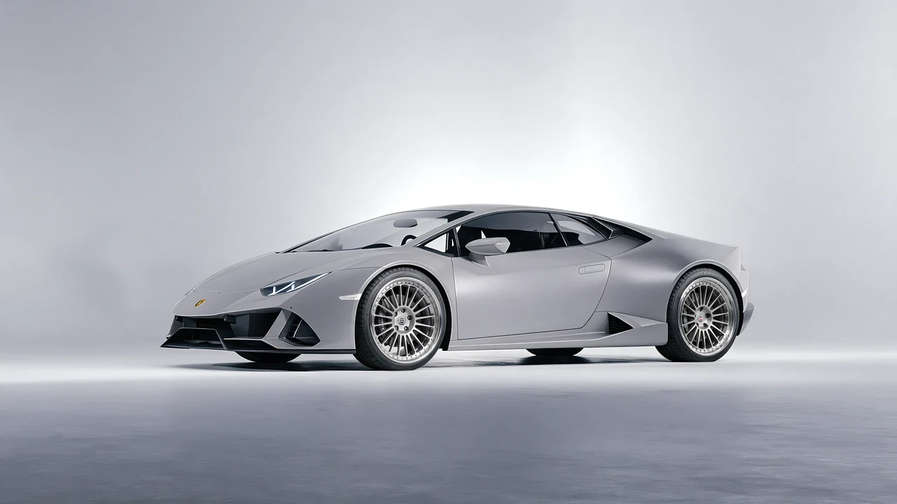 Lamborghini Huracan 2016 on HRE Performance Wheels 309 forged wheels, front three-quarter view