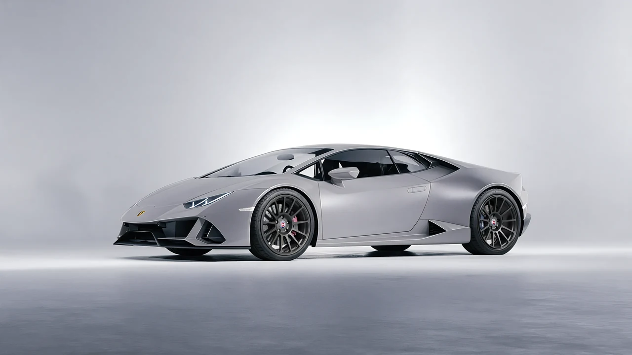 Lamborghini Huracan 2016 on HRE Performance Wheels 313-GT forged wheels, front three-quarter view
