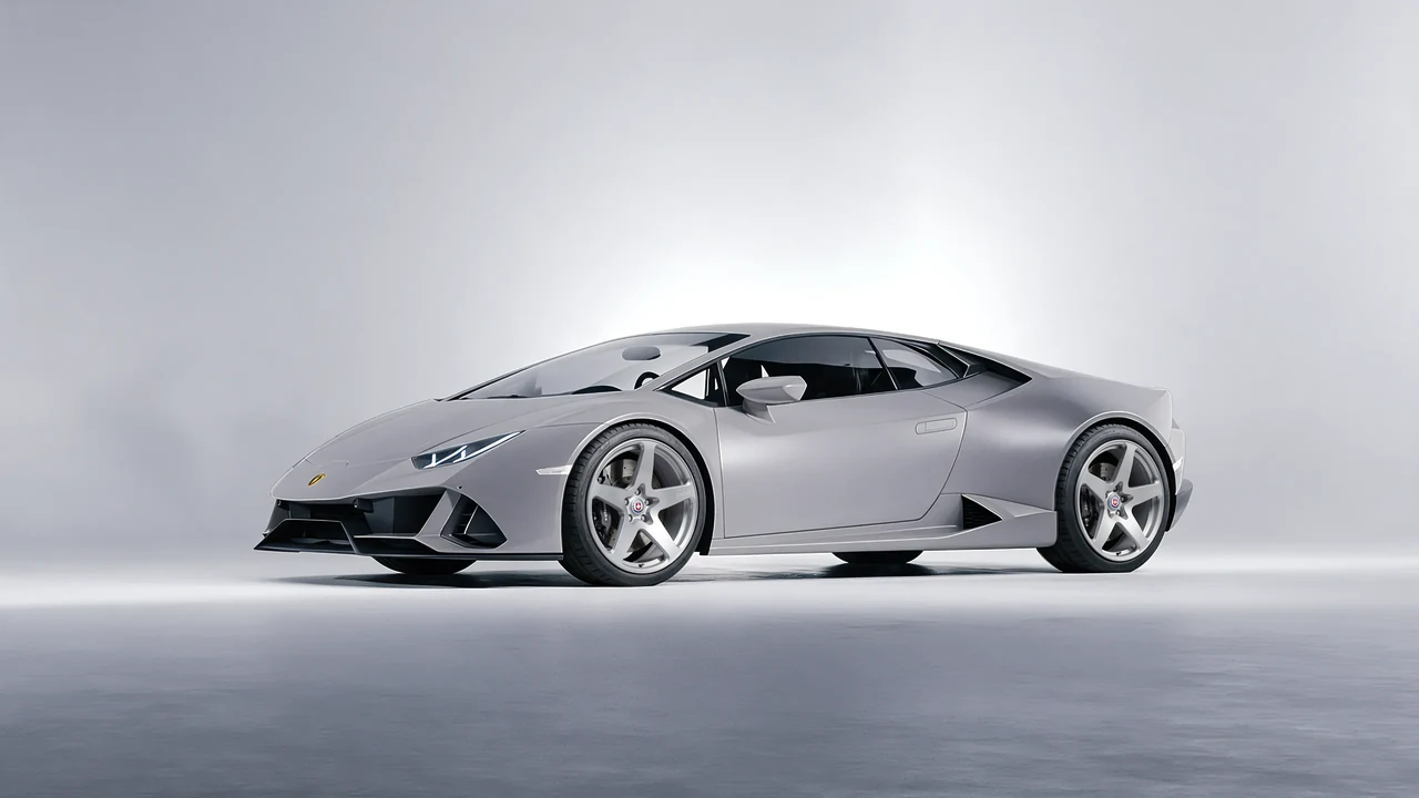 Lamborghini Huracan 2016 on HRE Performance Wheels 527M forged wheels, front three-quarter view
