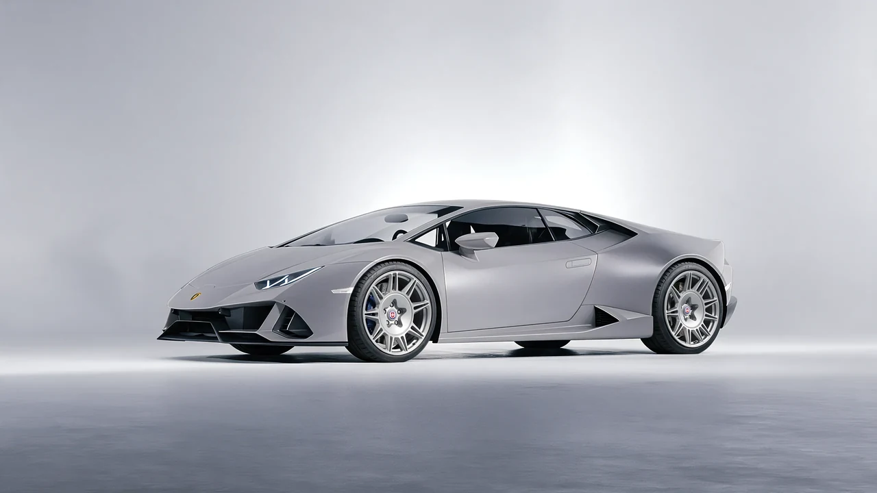 Lamborghini Huracan 2016 on HRE Performance Wheels 528M forged wheels, front three-quarter view