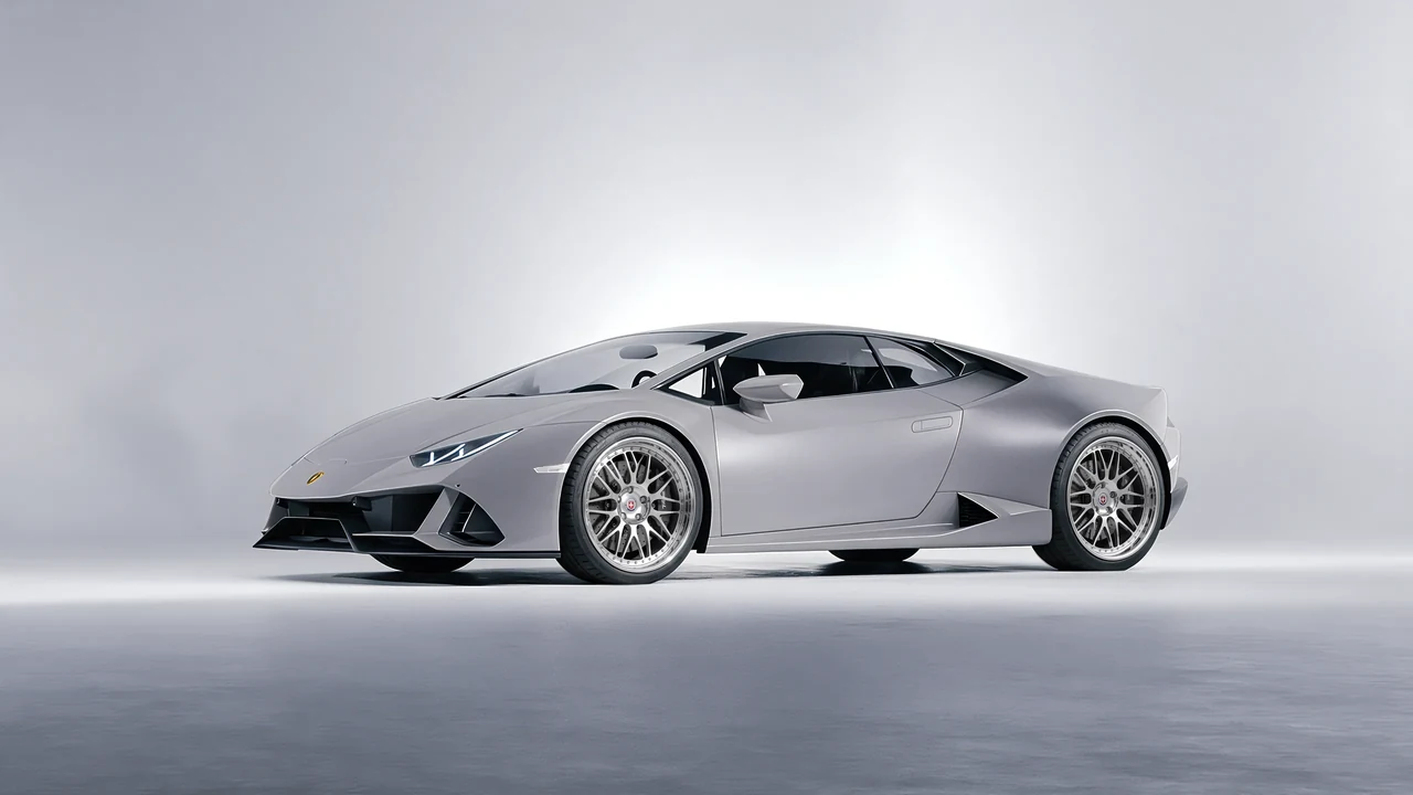 Lamborghini Huracan 2016 on HRE Performance Wheels 540C forged wheels, front three-quarter view
