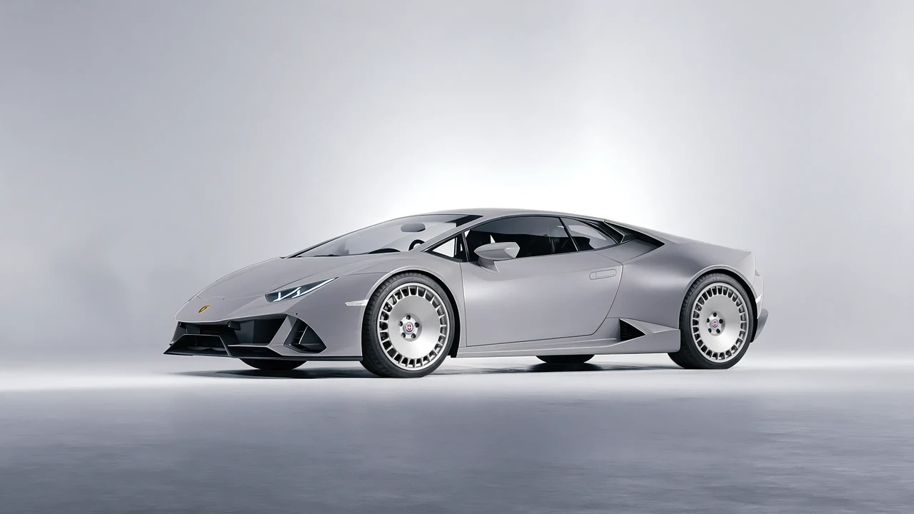 Lamborghini Huracan 2016 on HRE Performance Wheels 935M forged wheels, front three-quarter view