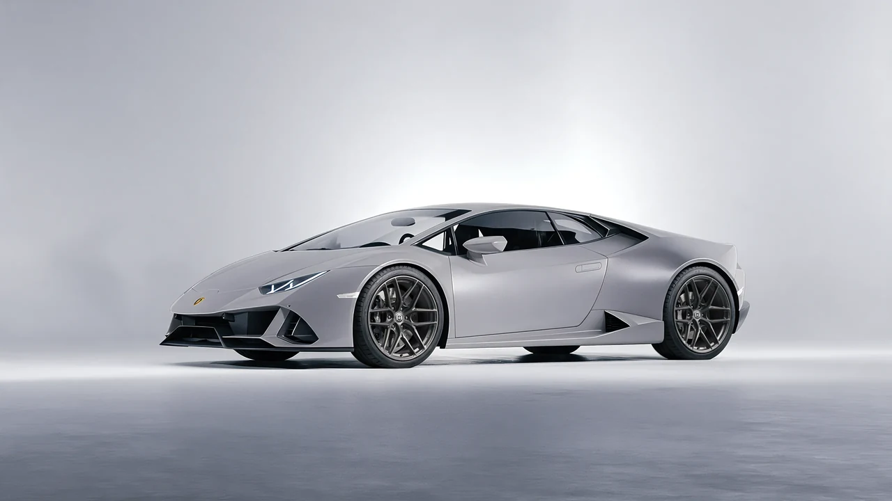 Lamborghini Huracan 2016 on HRE Performance Wheels P161SC forged wheels, front three-quarter view
